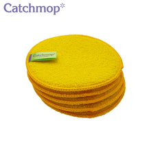 將圖片載入圖庫檢視器 Catchmop - 黃色 圓形菜瓜布(多用途) Yellow Round Scrubber (Multi-purpose) 5pcs