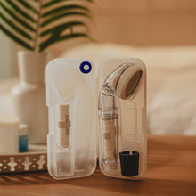 將圖片載入圖庫檢視器 Dewbell - CS90 旅行迷你花灑頭套裝 1pc (1個花灑頭，1個除鈣質濾芯，2個除雜質濾芯) CS90 Travel Mini Shower Head Kit 1pc (1 Shower Head, 1 Anti-Calcium Filter, 2 Sediment Filter)
